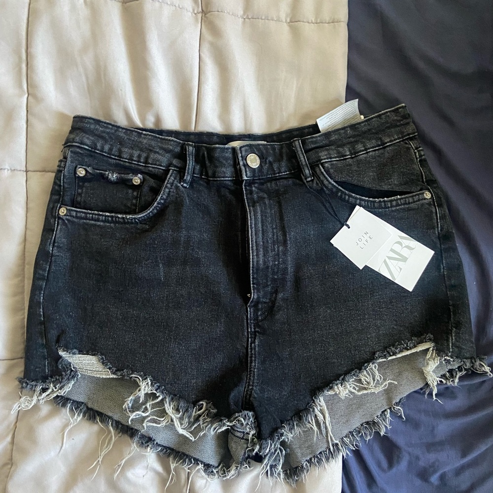 Zara high rise shorts